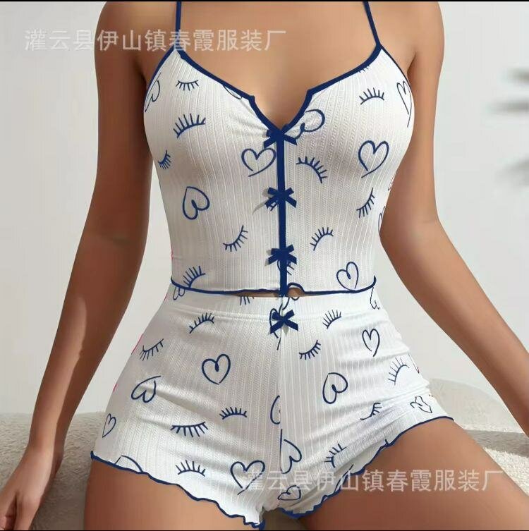 Ensemble Pyjama Cœur Femme