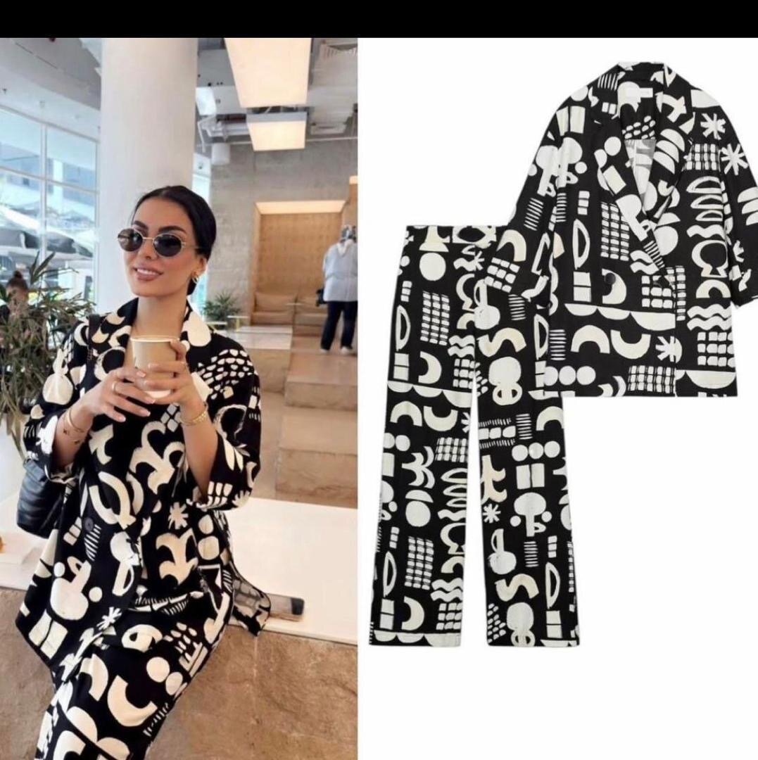 Ensemble à motifs chic