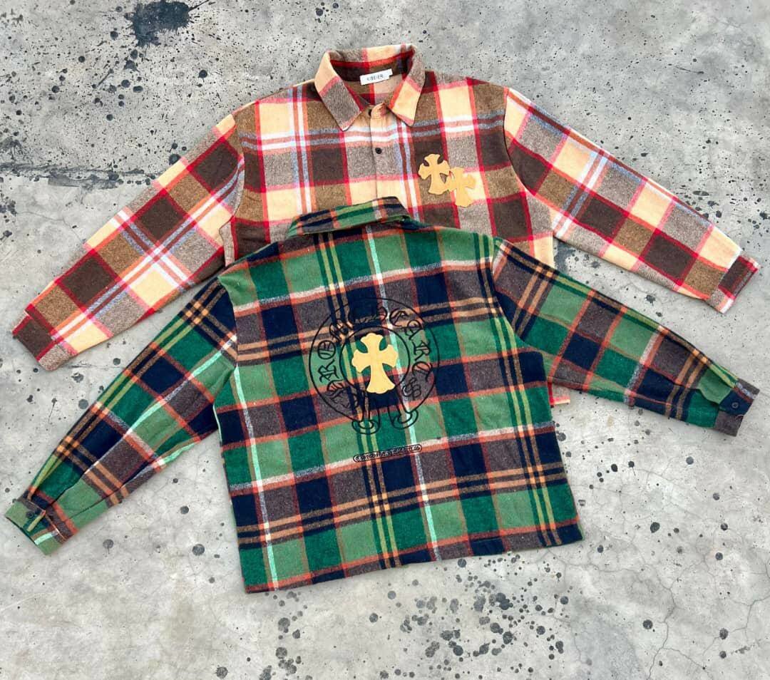 Chemise à carreaux unisexe