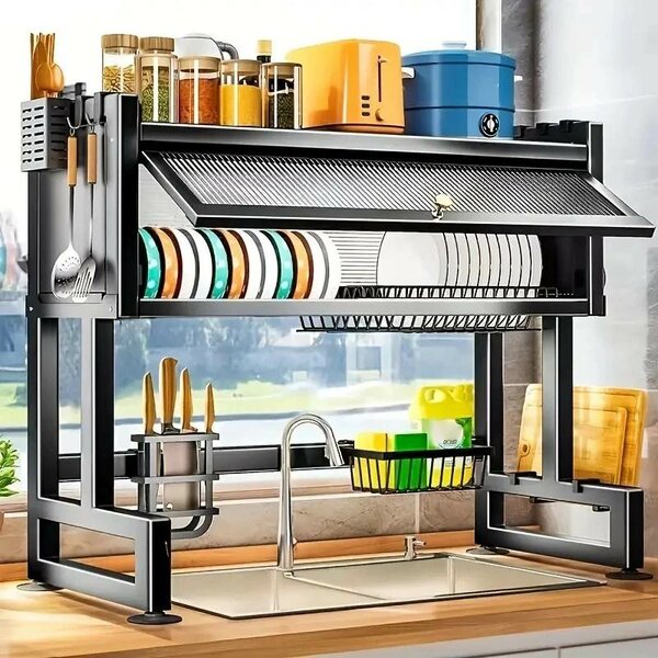 Over the sink dish rack