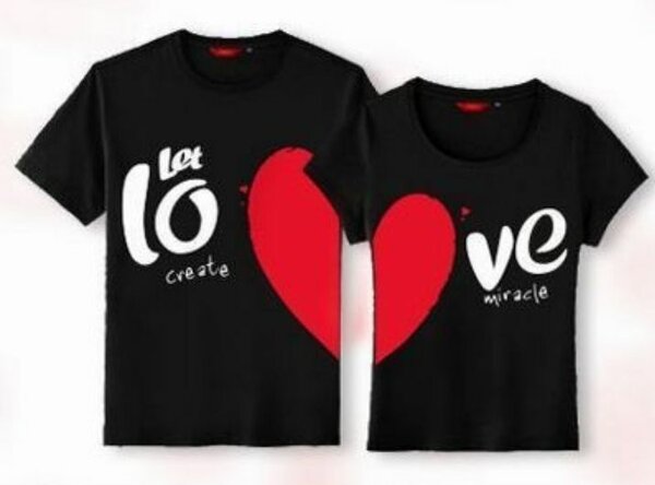 Couple customized t-shirts