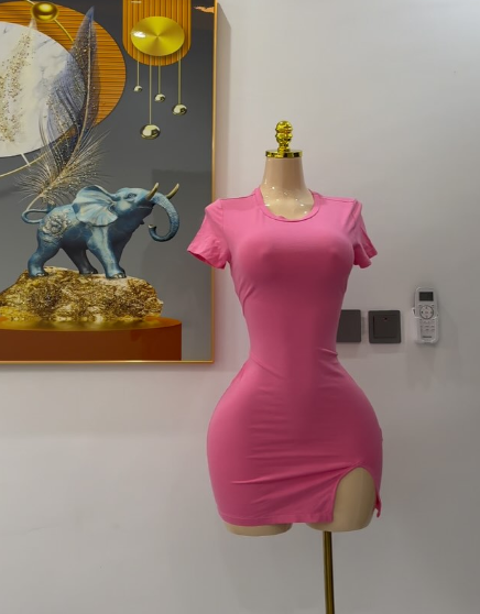 Short dress pink