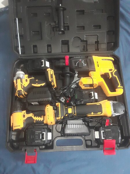 Drilling and cutting machines all in 1  box rechargeable