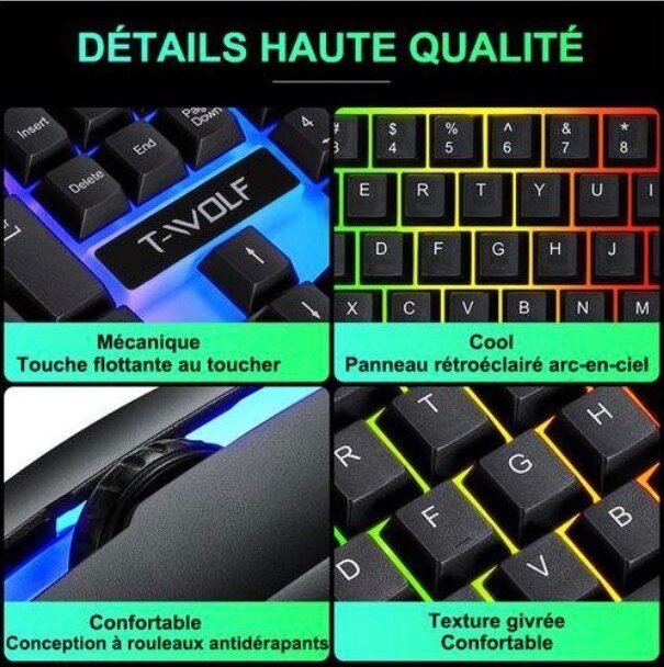 Clavier et Souris RGB Gamer