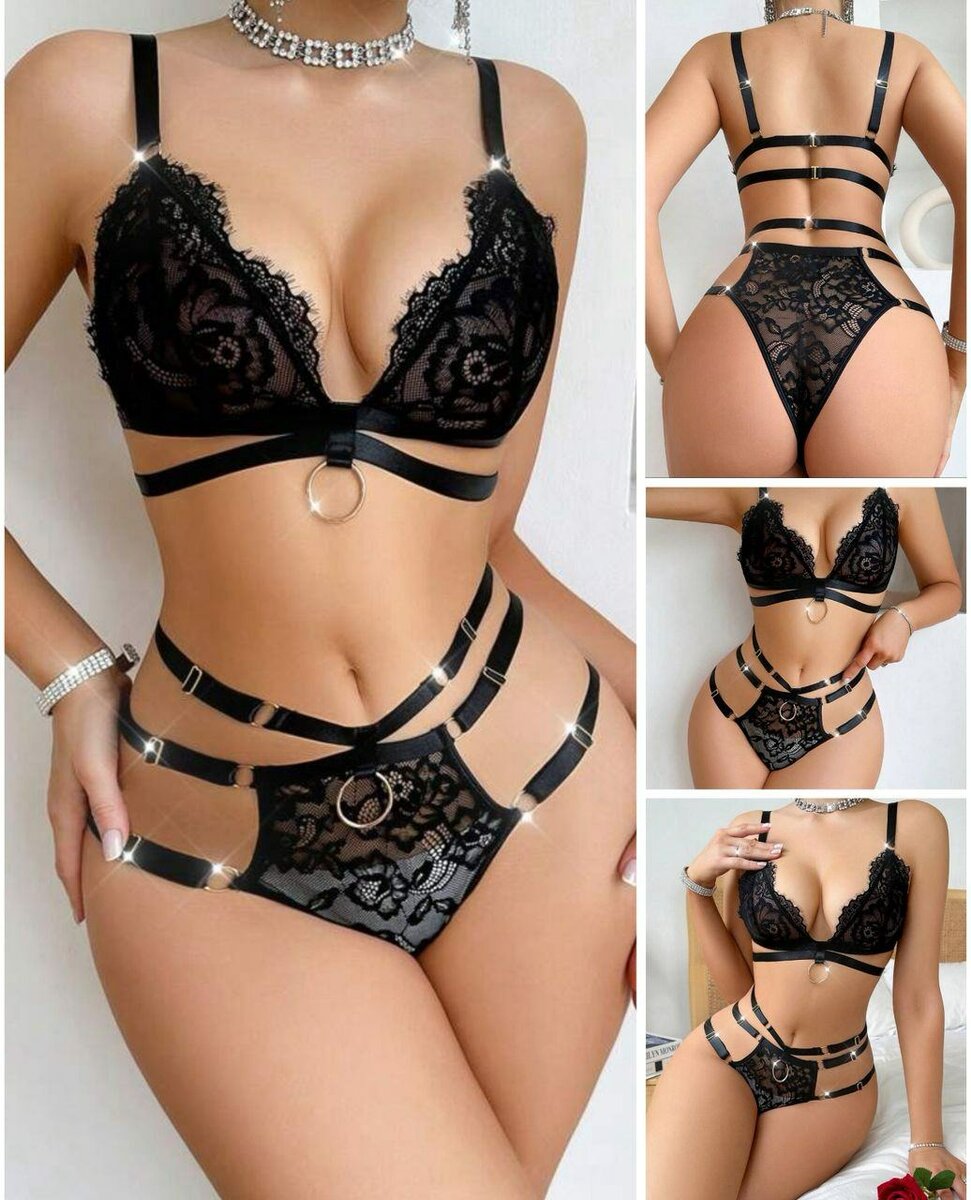 Ensemble lingerie dentelle sexy