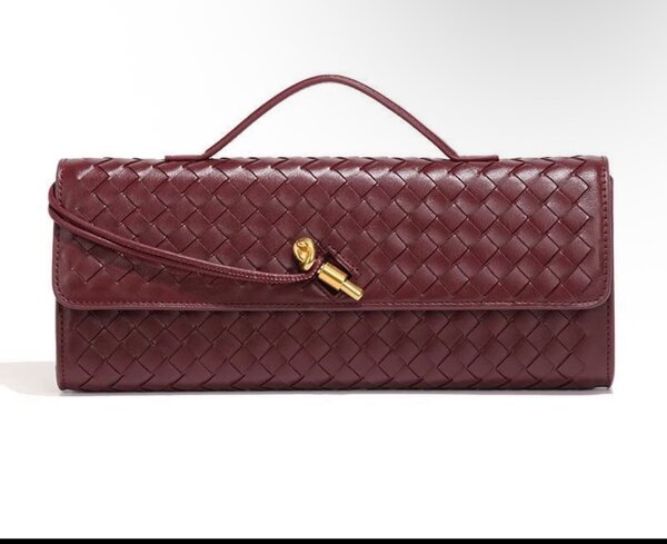 Luxury Woven Leather Clutch