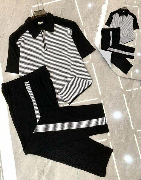 Ensemble casual à rayures