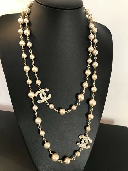 Chanel Long Pearl Necklace