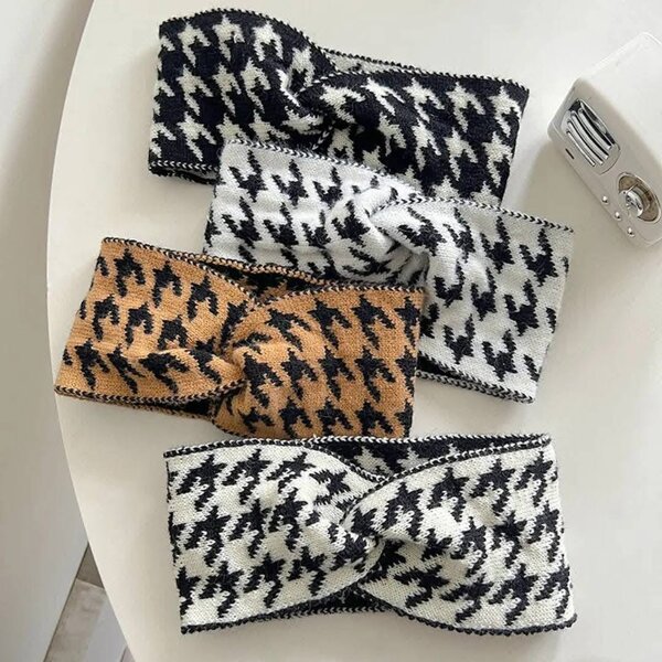 Bandeau tricoté à motifs