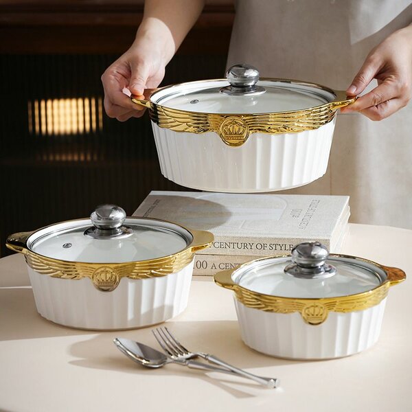 Casserole Émaillée avec Couvercle