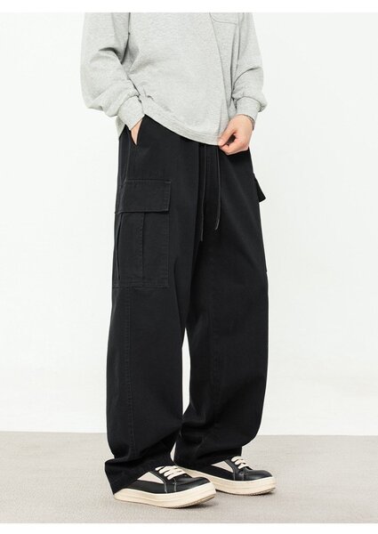 Брюки-карго прямого кроя