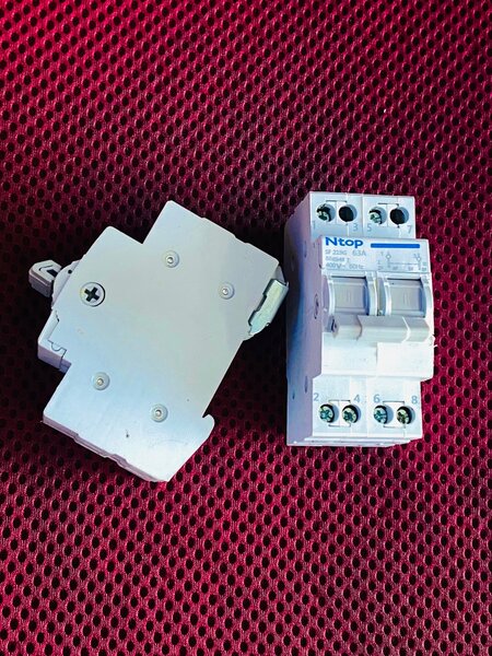 Change over switch double pole