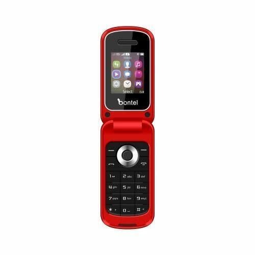 Bontel V9 - Téléphone à Clapet - 1,77'' - Dual SIM - Rouge