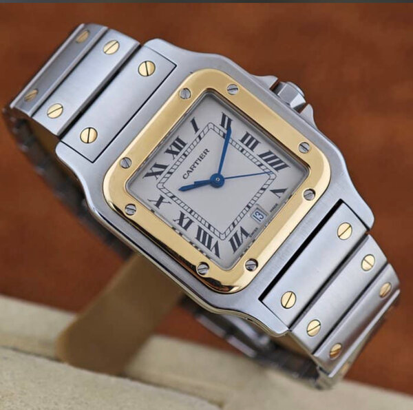 Montre acier élégante mixte