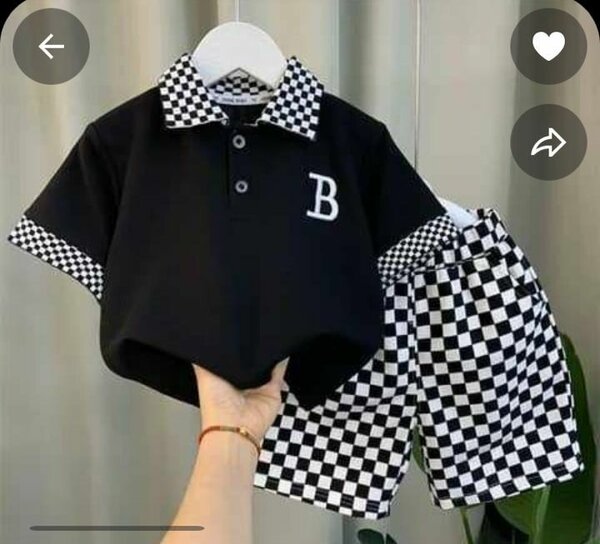 Ensemble enfants style échiquier