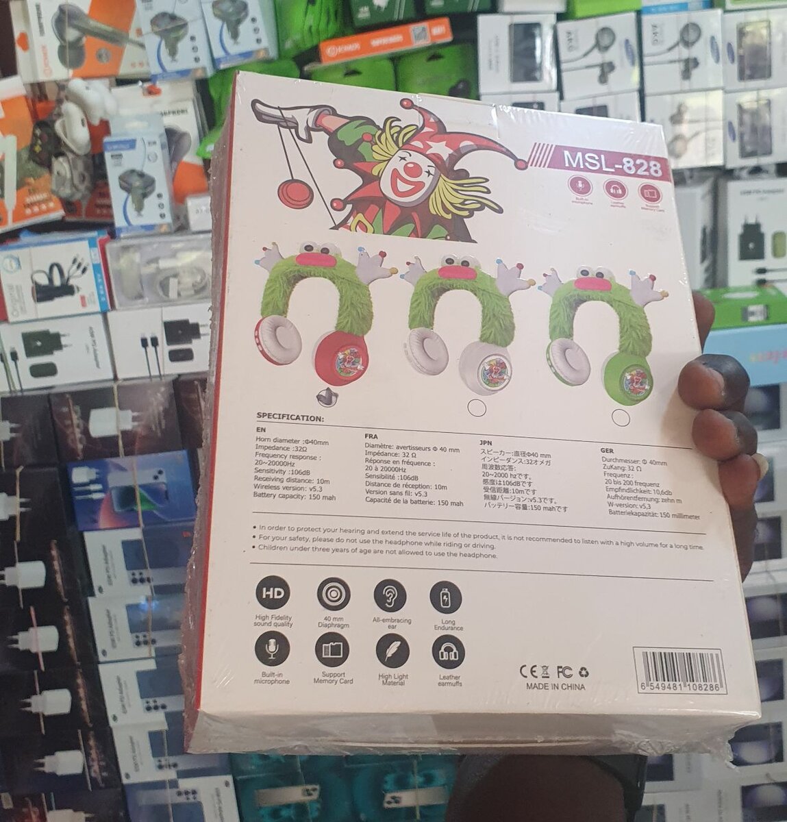 Casque Stéréo Sans Fil Ludique