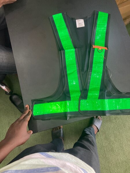 Reflective Net vest (with high visibility tapes)