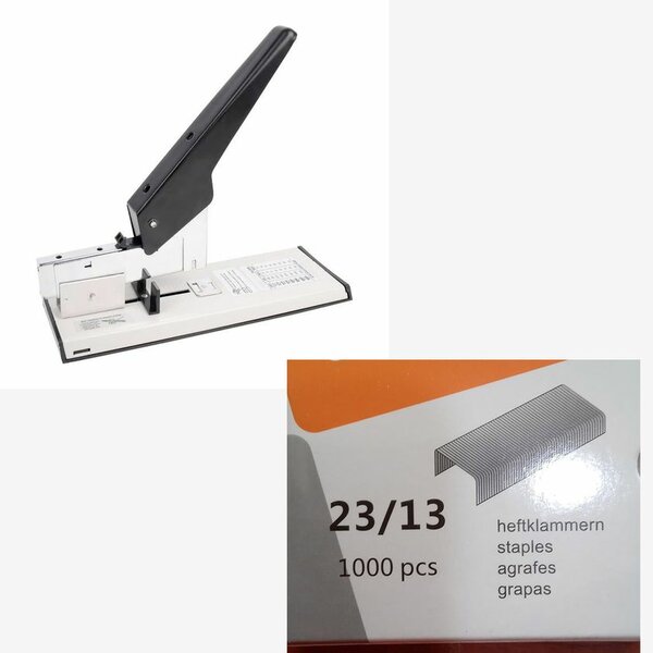 Agrafeuse à Bras Long Capacité 100 Feuille Et  Un Paquet D'Agrafe