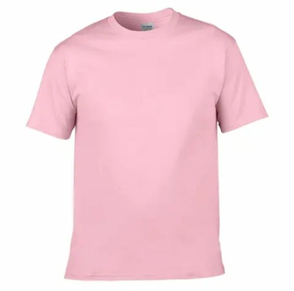 T-shirt en coton rose unisexe