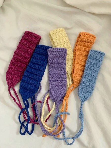 Bandeau tricoté coloré