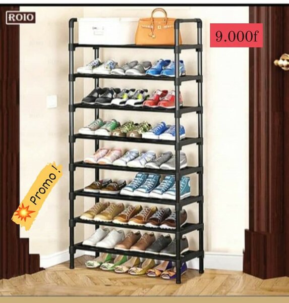 Étagère de chaussures à 8 niveaux (M1)