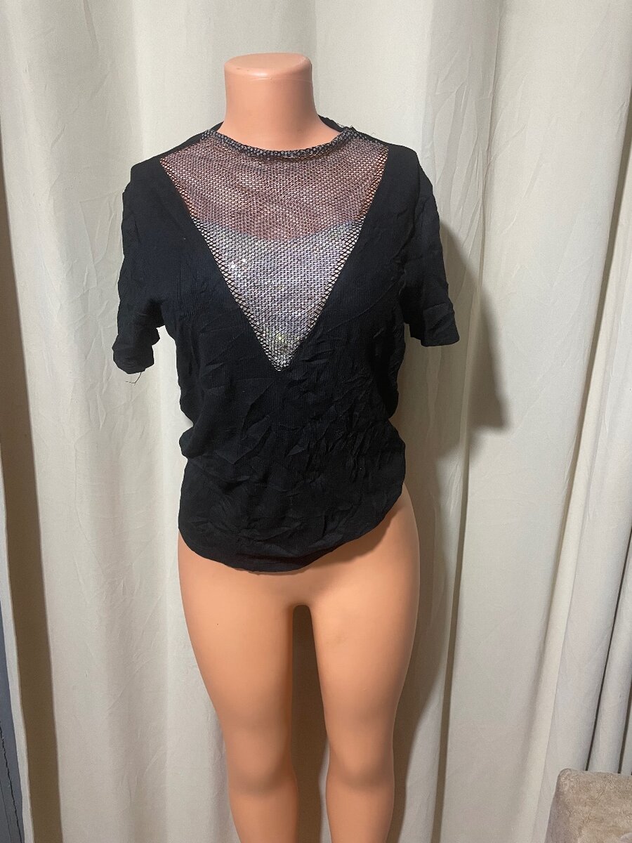 T-shirt noir femme tendance