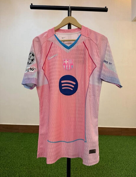 Maillot de Football Barça Rose