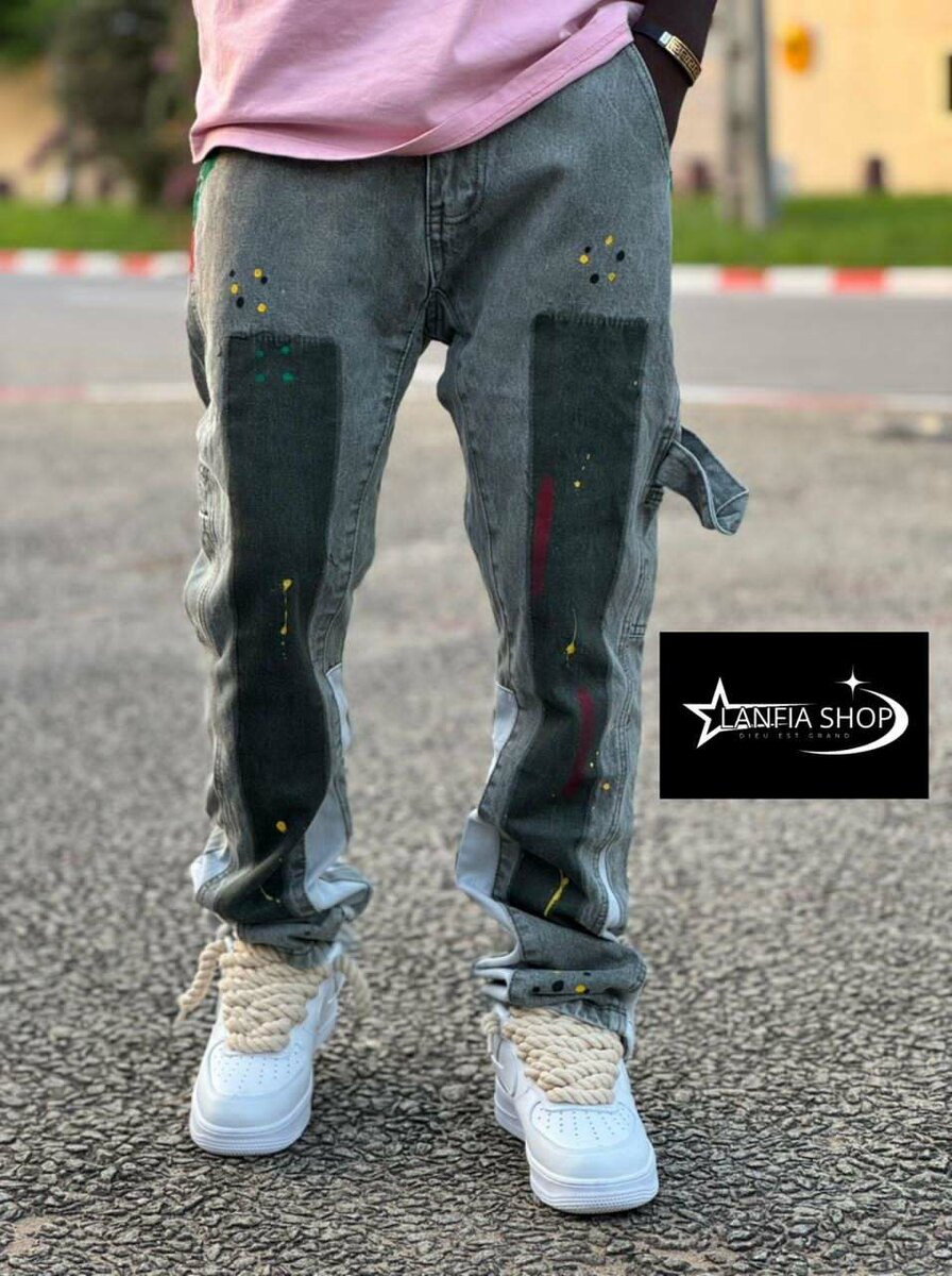 Jean Cargo Décontracté Hommes