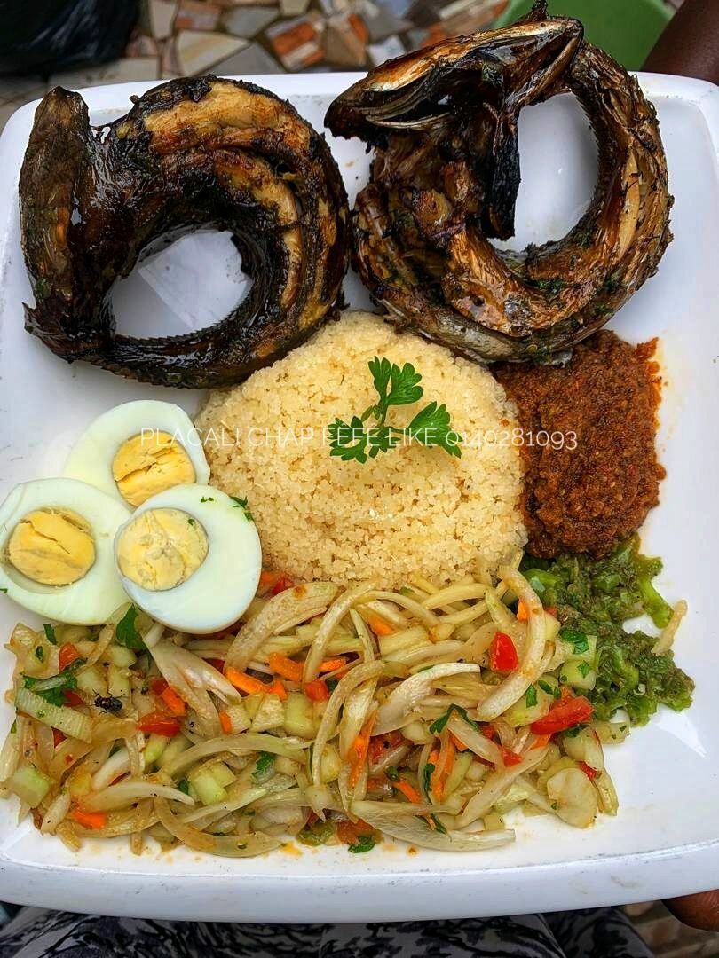 Poisson fumé braisé