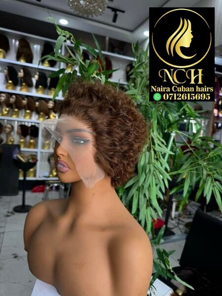 Curly Short Lace Wig