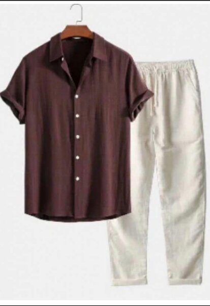 Ensemble Chemise et Pantalon Décontracté Homme