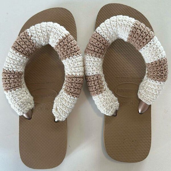 Sandale artisanale en crochet