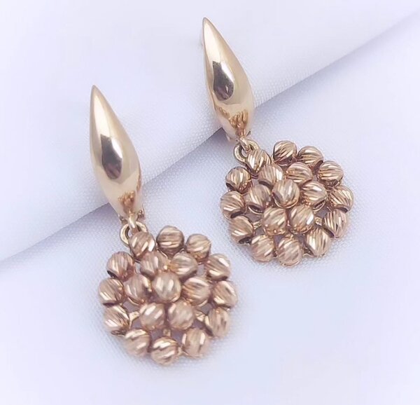 Серьги в красном золоте 585 проба