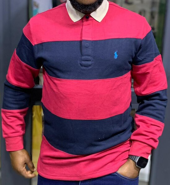 Polo hommes à rayures