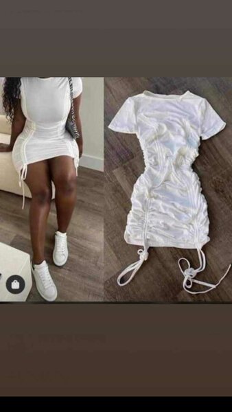 Robe chic à découpes tendance