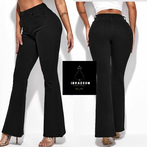 Pantalon Jean Évasé Femme