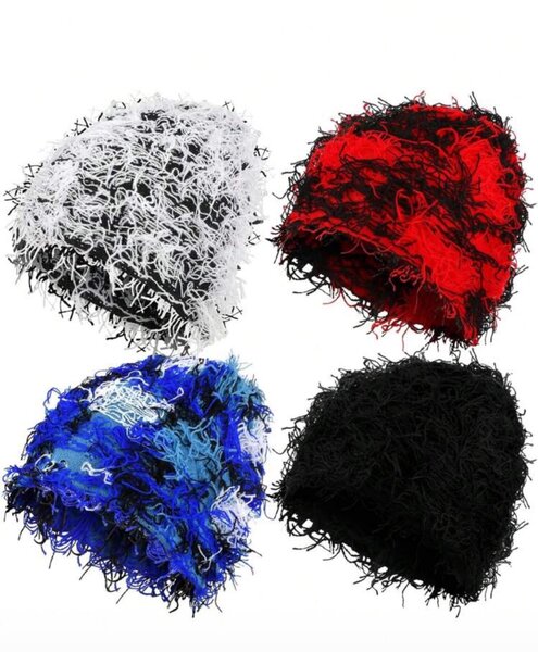 Beanie à franges stylée