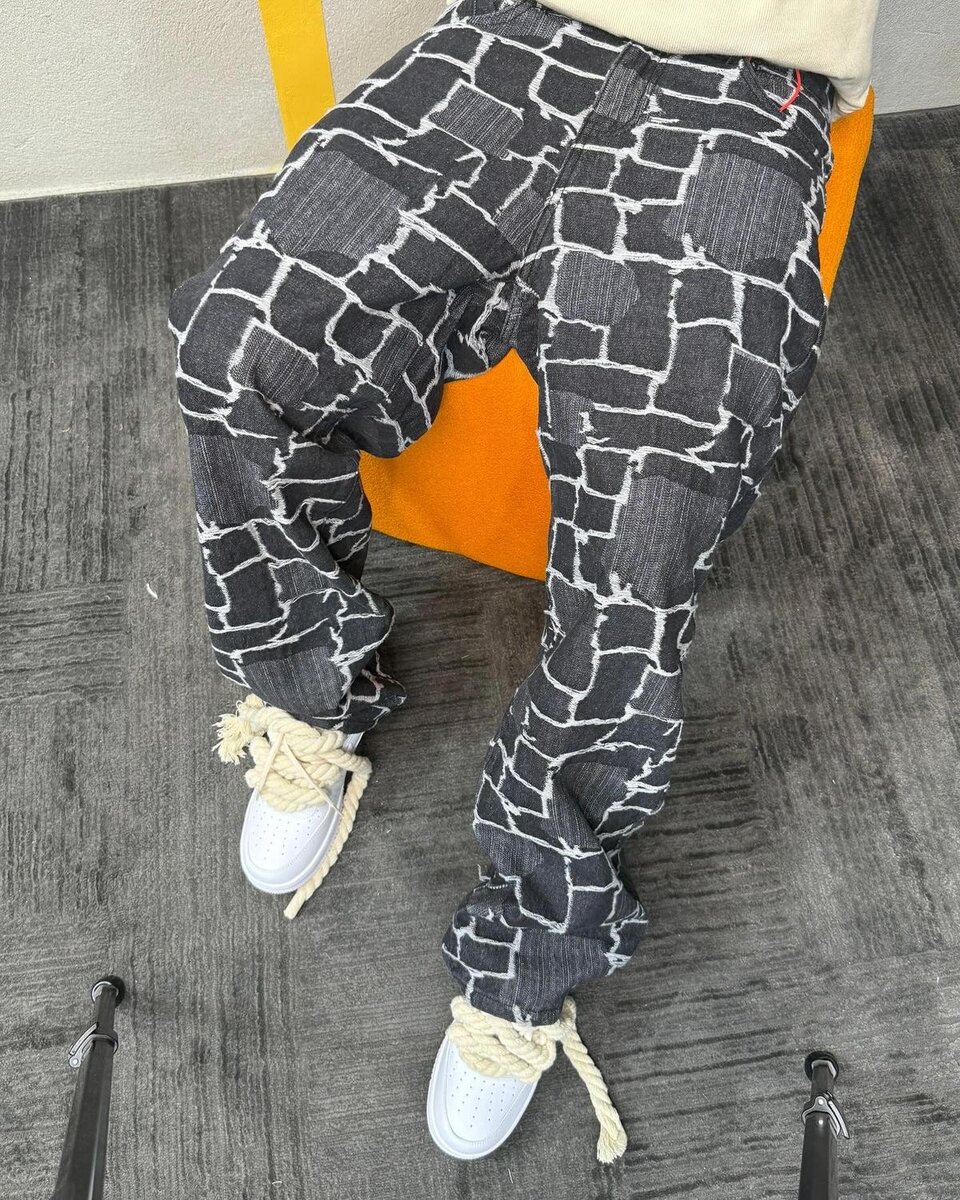 Pantalons larges imprimés tendance