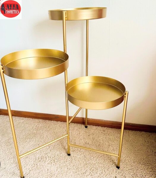 Présentoir doré tendance