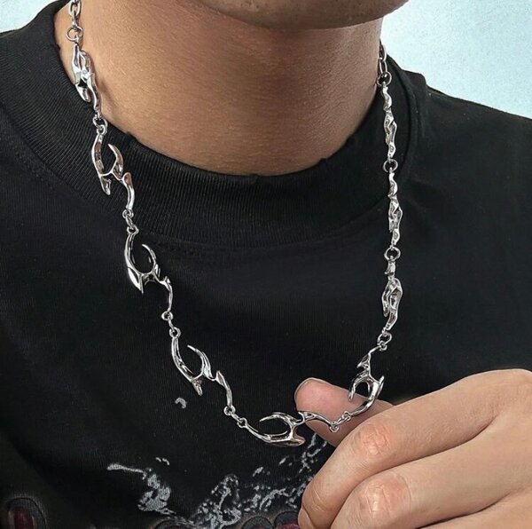 Collier chaîne argent élégant