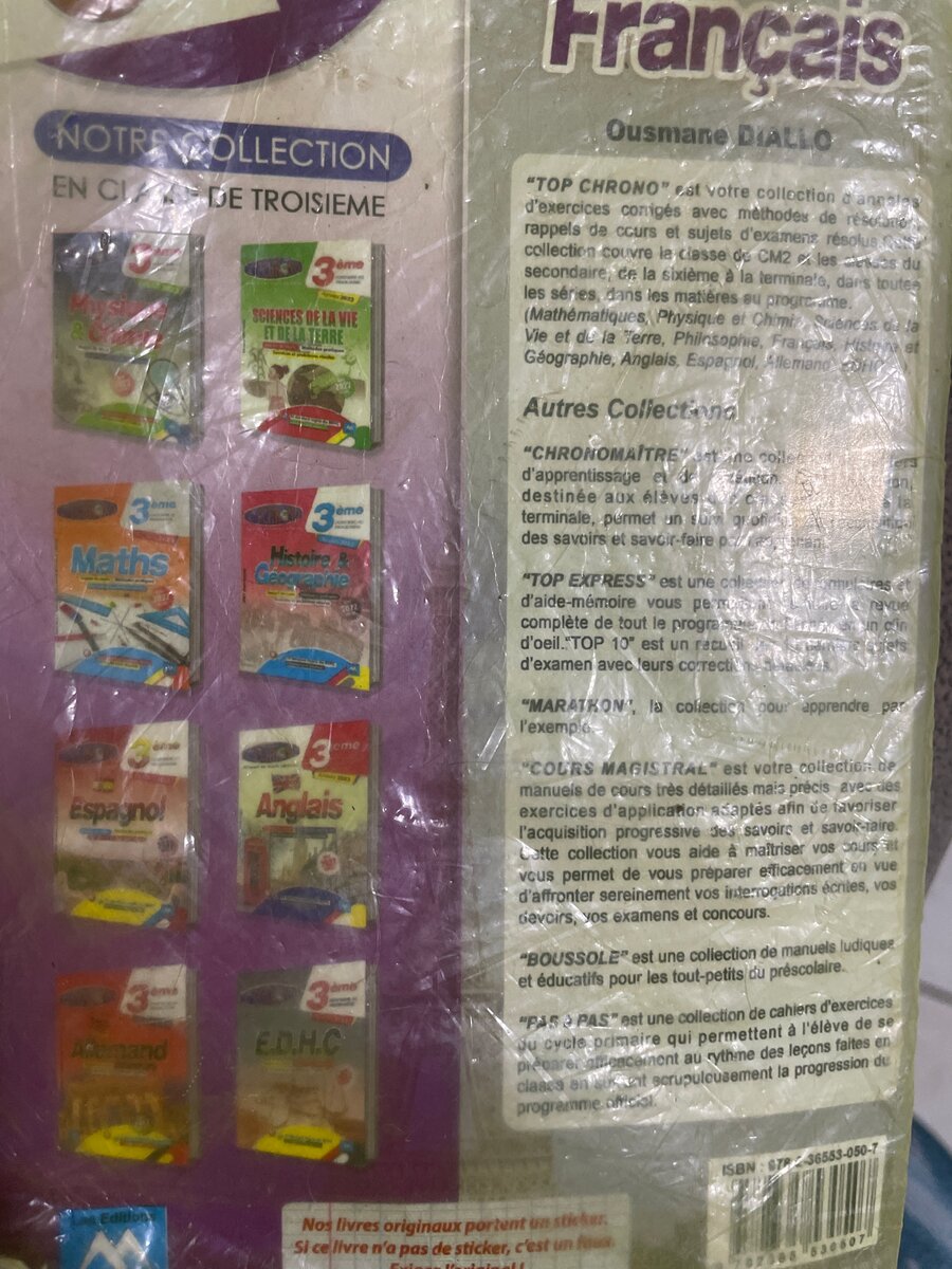 Top chrono Français 3ème