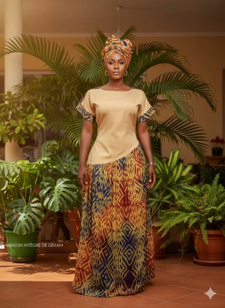 Robe longue ethnique élégante