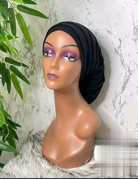 Turban élégant noir