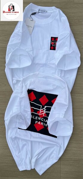 T-shirt blanc imprimé logo