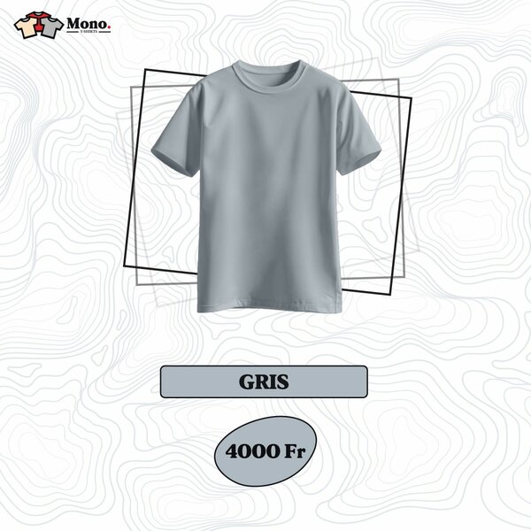 T-shirt Gris Classique