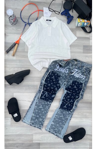 Pantalon en denim tendance