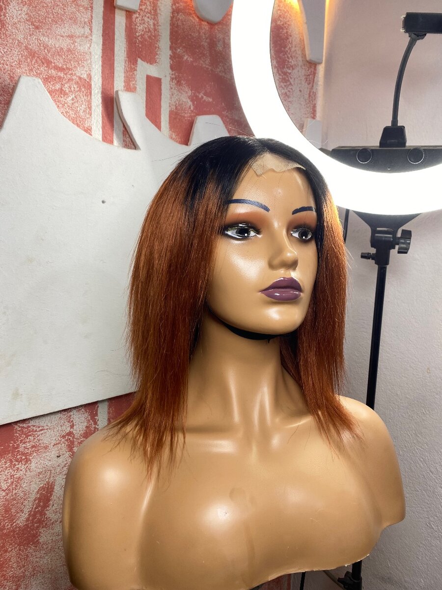 Perruque lace front ombrée