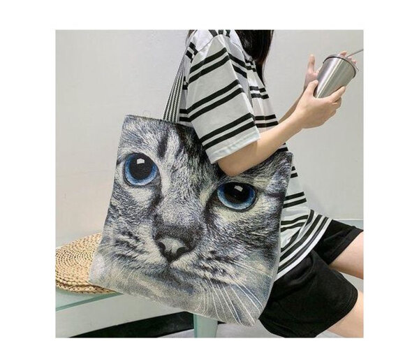 Sac cabas motif chat