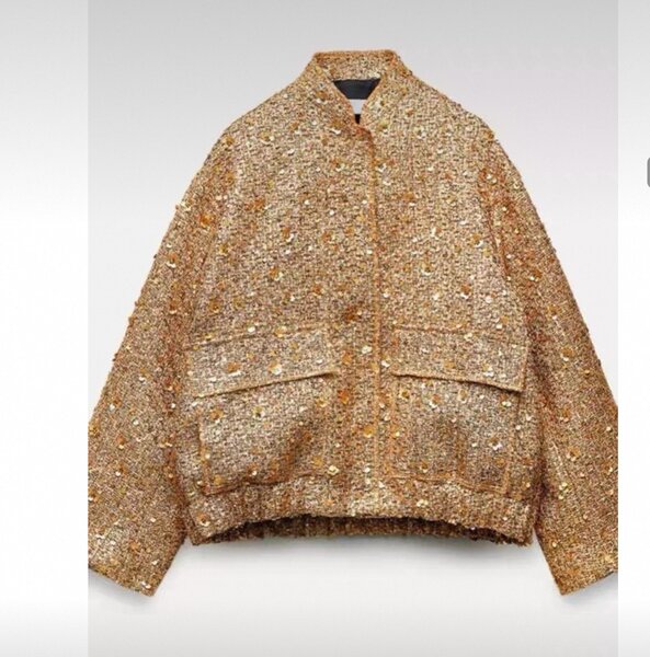 Бомбер, Zara, с пайетками