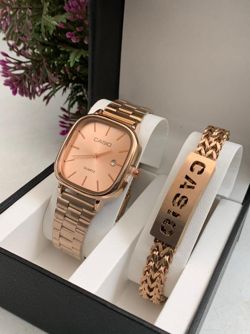 CASIO CHAIN WATCH WITH BRACELE